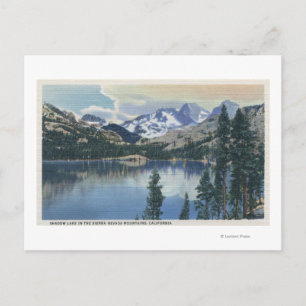 View of Shadow Lake, Sierra Nevada Mountains Postcard