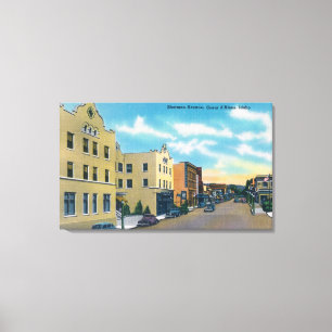 View of Sherman AvenueCoeur d'Alene, ID Canvas Print