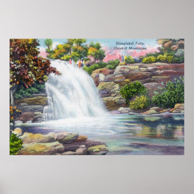 View of Shinglekill Falls Poster (Front)