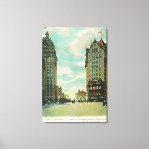 View of Skyscrapers that Survived 1906 Canvas Print