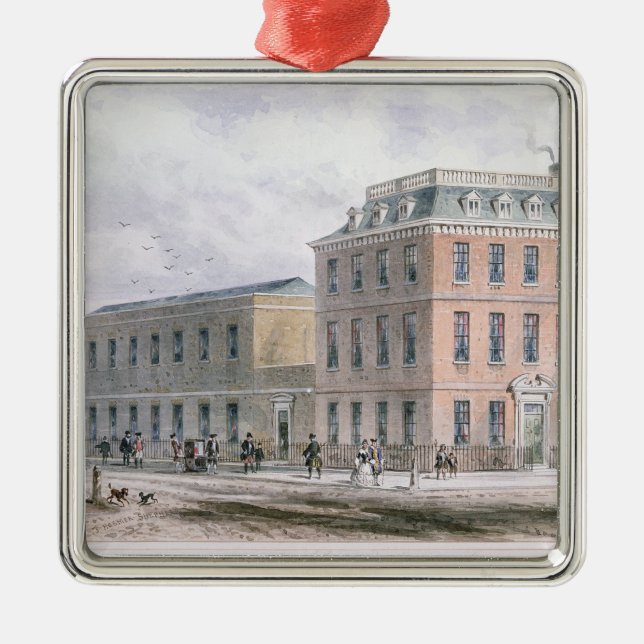 View of Soho Square and Carlisle House Metal Tree Decoration (Front)