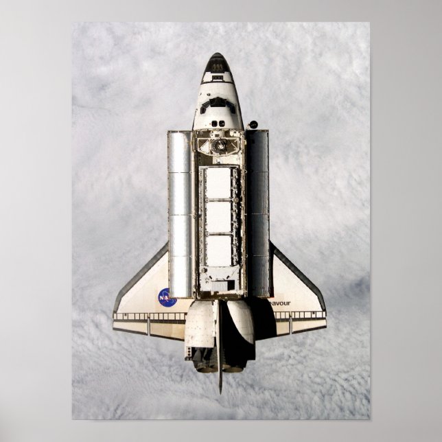View of Space Shuttle Endeavour from ISS (STS-113) Poster (Front)