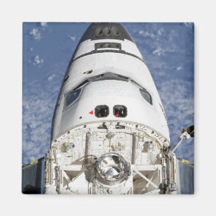 View of space shuttle Endeavour's crew cabin Magnet