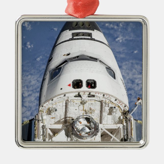 View of space shuttle Endeavour's crew cabin Metal Tree Decoration (Front)