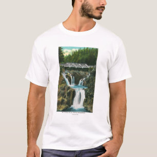 View of Split Rock Falls and Bridge T-Shirt