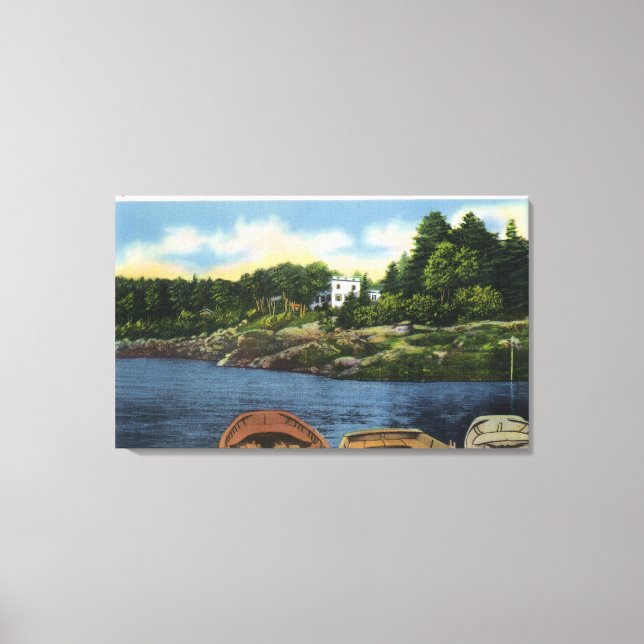 View of Spruce Point Canvas Print (Front)
