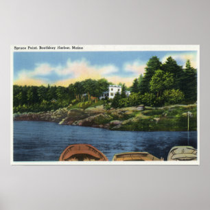 View of Spruce Point Poster