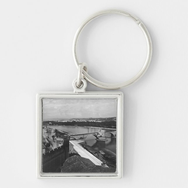 View of St. Benezet Bridge Key Ring (Front)