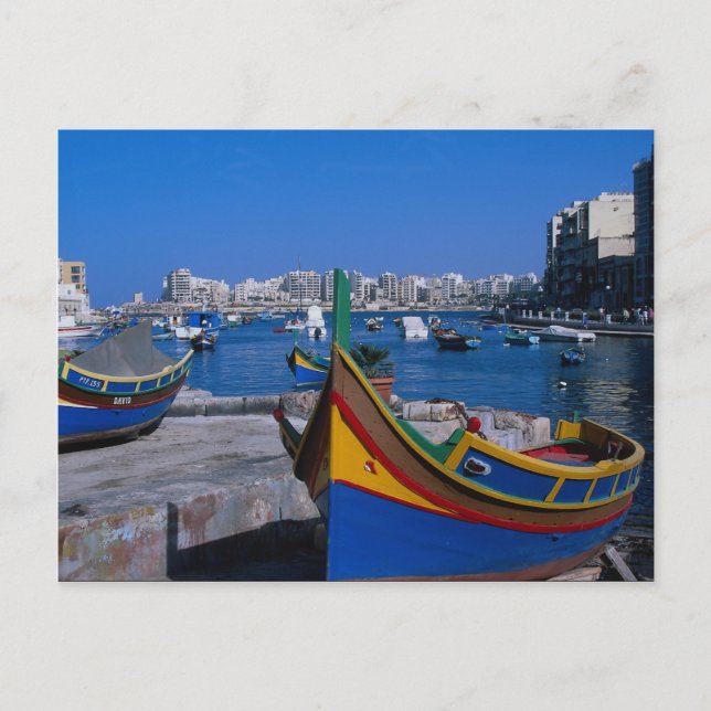 View of St. Julian, Malta Postcard (Front)