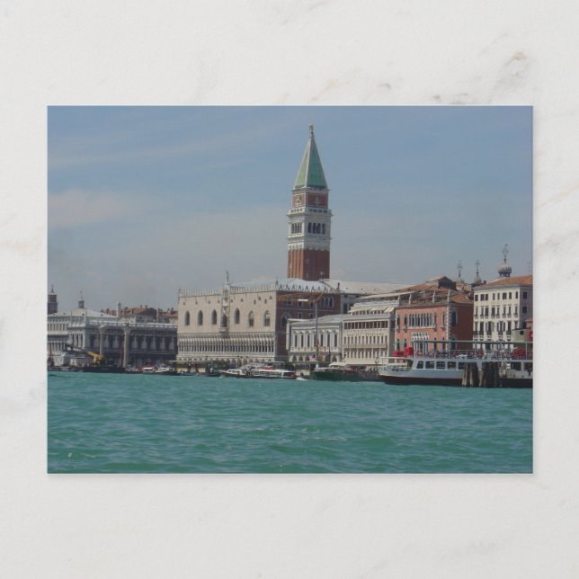 View of St. Mark's Square from Grand Canale, Venic Postcard (Front)