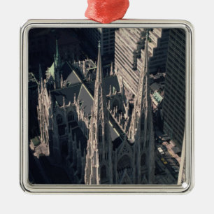 View of St. Patrick's Cathedral Metal Tree Decoration