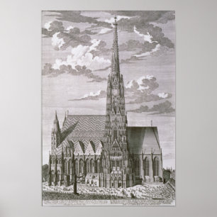 View of St. Stephan's Cathedral Poster