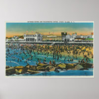 View of Swimmers at the Washington Baths