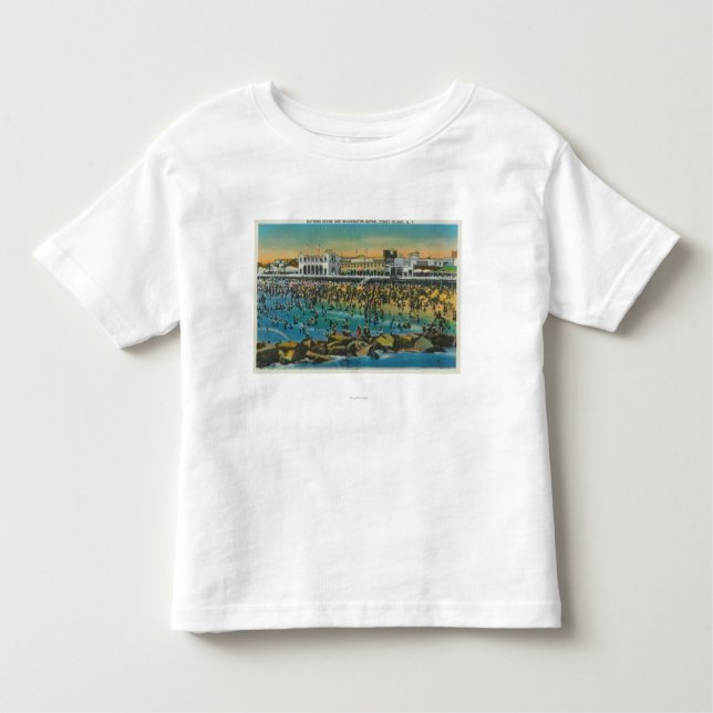 View of Swimmers at the Washington Baths Toddler T-Shirt (Front)