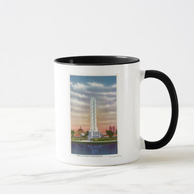 View of Texaco's Giant Thermometer Mug (Right)
