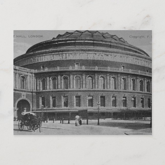 View of the Albert Hall, c.1900 Postcard (Front)