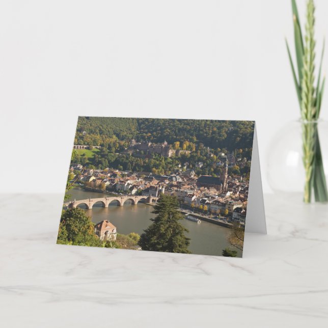 View of the Alte Brucke or Old Bridge Card (Front)