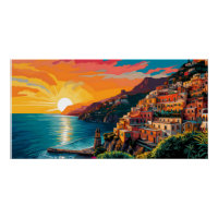 View of the Amalfi coast Italy