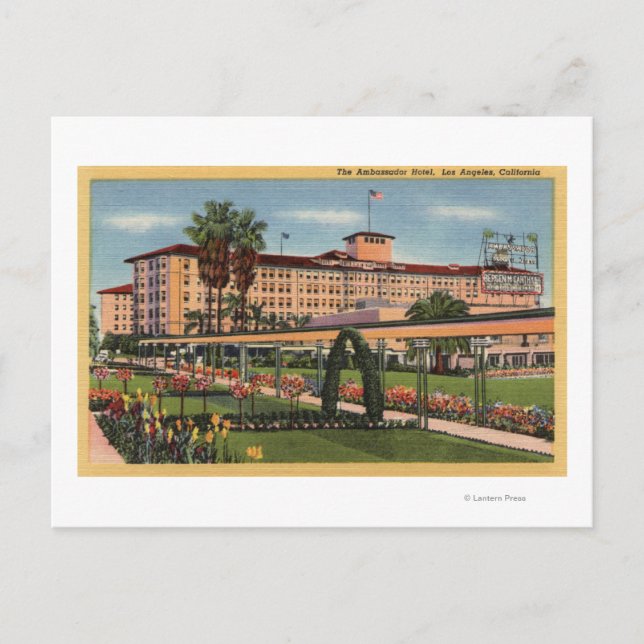 View of the Ambassador Hotel Postcard (Front)