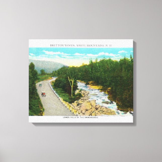 View of the Ammonoosuc Lower Falls Canvas Print (Front)
