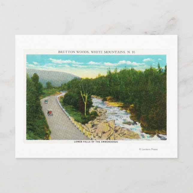 View of the Ammonoosuc Lower Falls Postcard (Front)