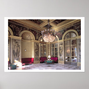 View of the Antechamber with allegorical depiction Poster