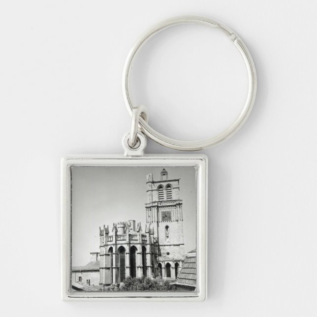 View of the apse and the tower, built key ring (Front)