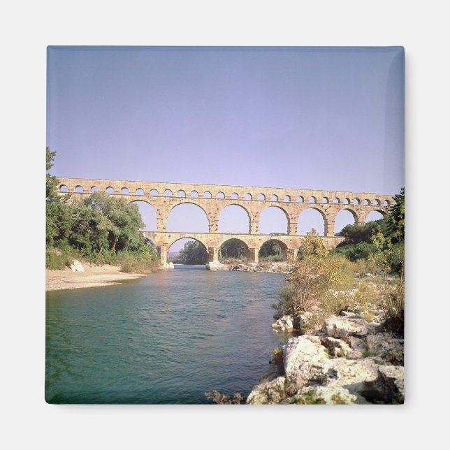 View of the aqueduct, built c.19 BC Magnet (Front)