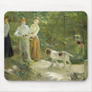 View of the artist's garden with his daughters mouse pad