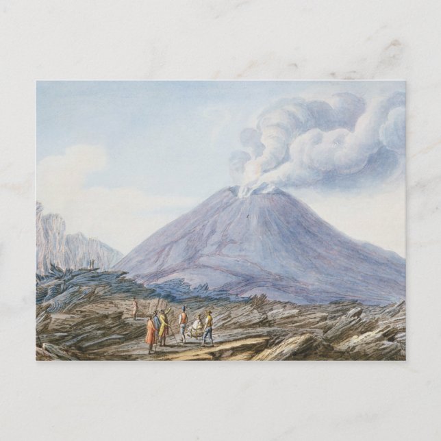 View of the Atrio di Cavallo between Somma and Ves Postcard (Front)