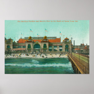 View of the Bathing Pavilion and Electric Pier Poster