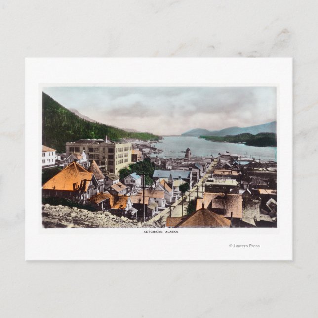 View of the Bay from the CityKetchikan, AK Postcard (Front)