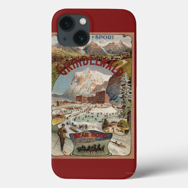 View of the Bear Hotel Promotional Poster Case-Mate iPhone Case (Back)
