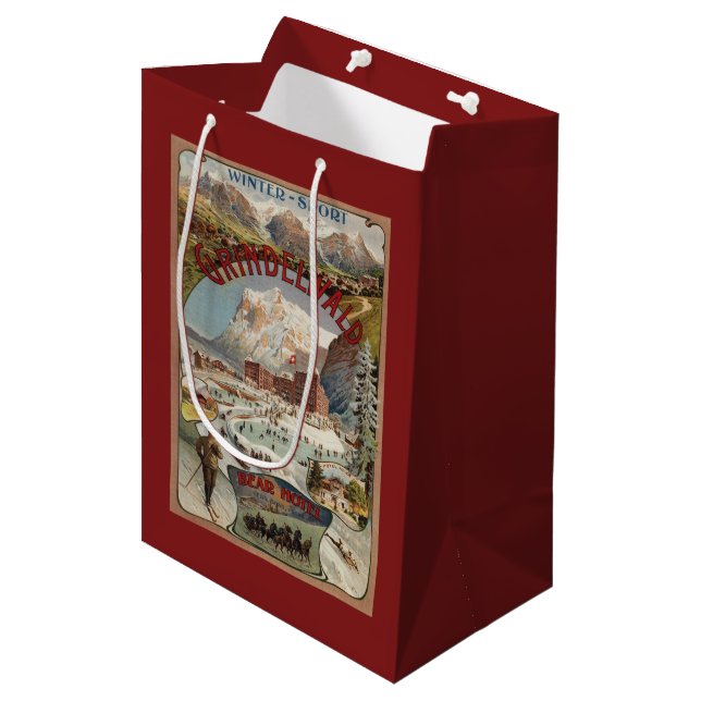 View of the Bear Hotel Promotional Poster Medium Gift Bag (Front Angled)