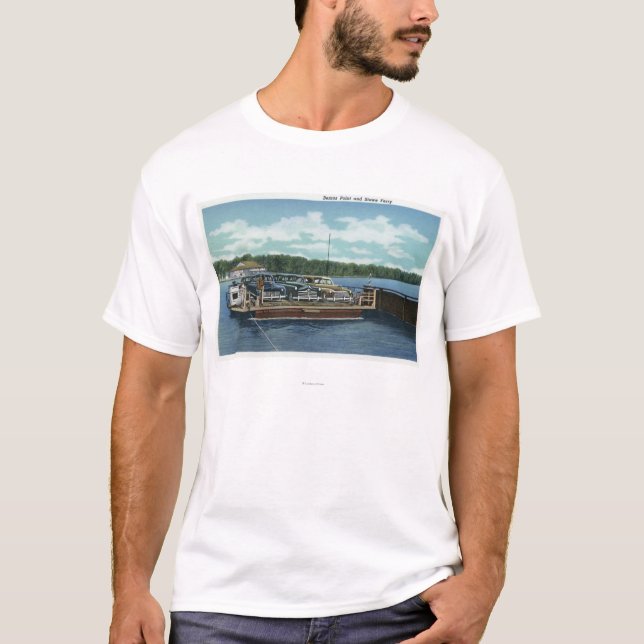 View of the Bemus Point and Stow Ferry T-Shirt (Front)