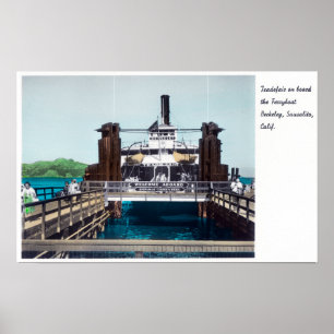 View of the Berkeley Ferryboat Trade Fair Poster