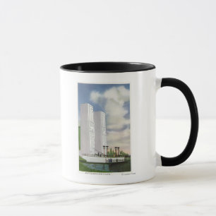 View of the Boat Landing and Pylons Mug