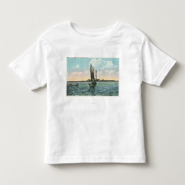 View of the Boon Island Lighthouse off York Toddler T-Shirt (Front)