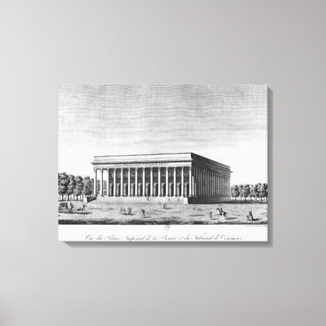 View of the Bourse Imperial Palace Canvas Print (Front)