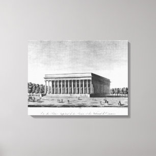View of the Bourse Imperial Palace Canvas Print
