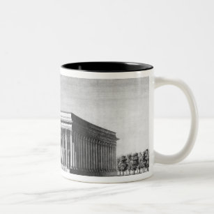 View of the Bourse Imperial Palace Two-Tone Coffee Mug