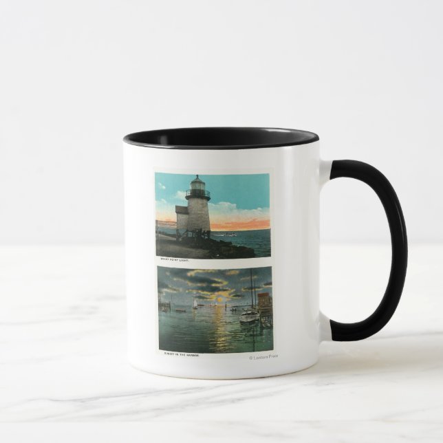 View of the Brant Point Lighthouse Mug (Right)