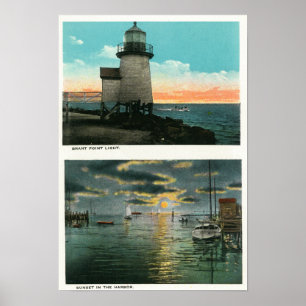 View of the Brant Point Lighthouse Poster