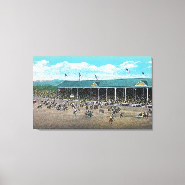 View of the Bucking Contests Canvas Print (Front)