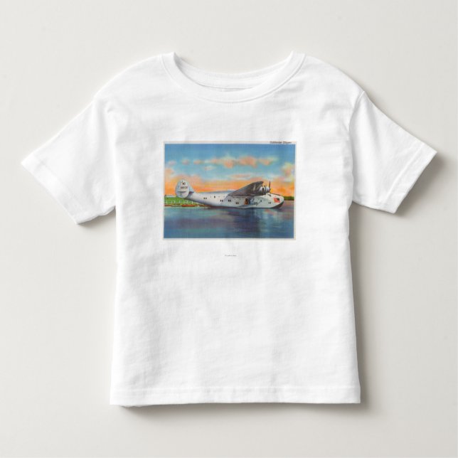 View of the California Clipper Plane Toddler T-Shirt (Front)