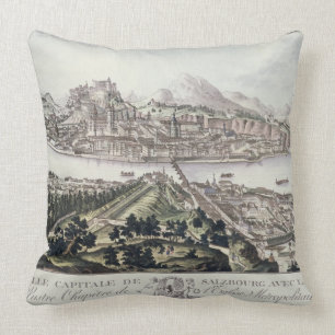 View of the Capital City and Fortress of Salzburg, Cushion
