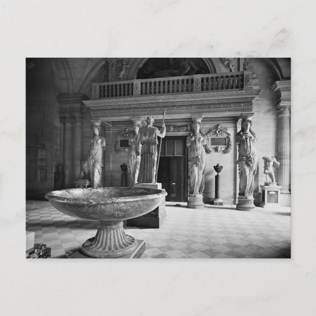 View of the Caryatids Tribune Postcard (Front)