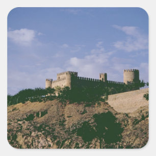 View of the castle square sticker
