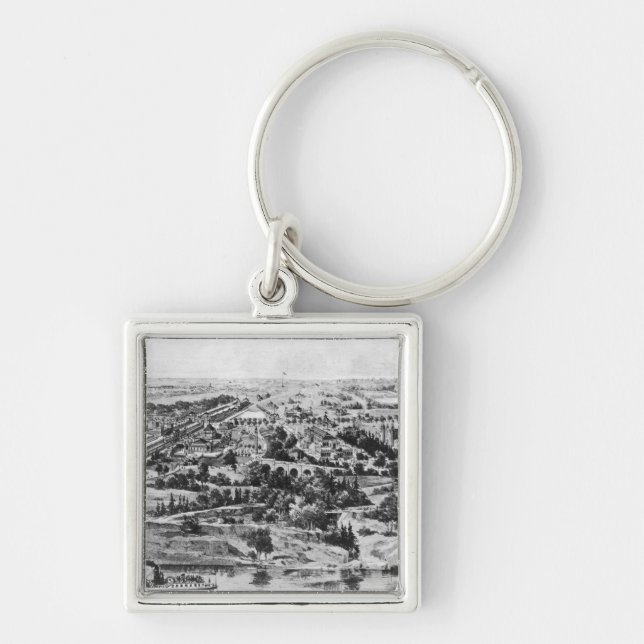 View of the Centennial Exposition Key Ring (Front)