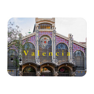 View of the Central Market of Valencia. Magnet